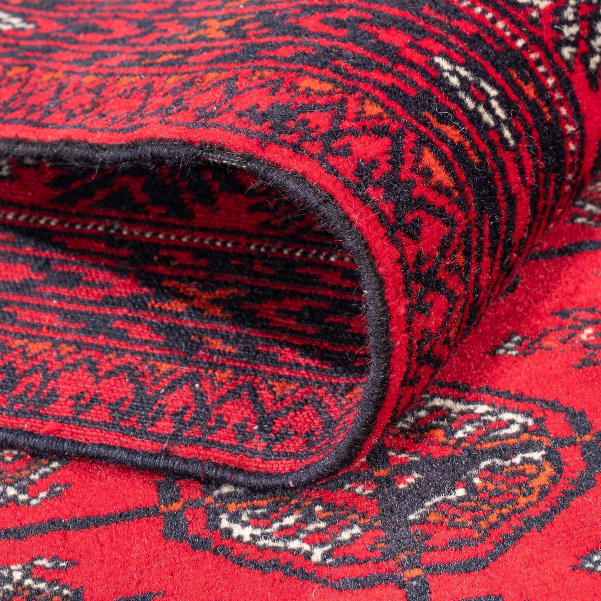 Alfombra de pasillo Alfombra afgana - Bukhara - 380 x 90 cm - rojo