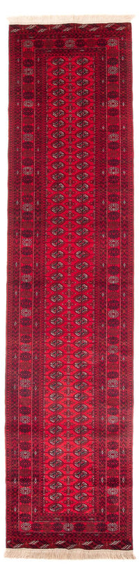 Alfombra de pasillo Alfombra afgana - Bukhara - 377 x 90 cm - rojo
