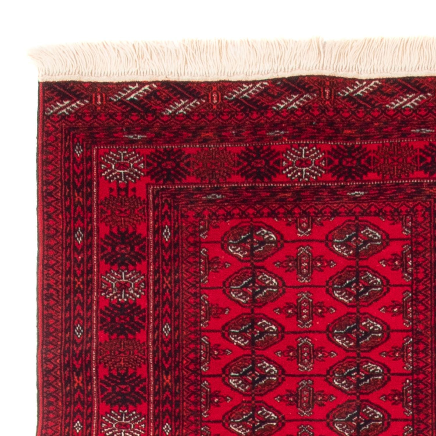 Alfombra de pasillo Alfombra afgana - Bukhara - 377 x 90 cm - rojo