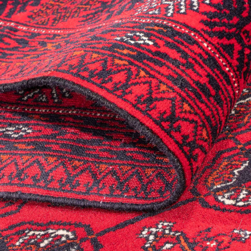 Alfombra de pasillo Alfombra afgana - Bukhara - 377 x 90 cm - rojo