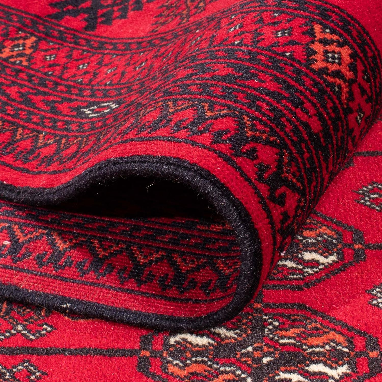 Alfombra afgana - Bukhara - 282 x 200 cm - rojo