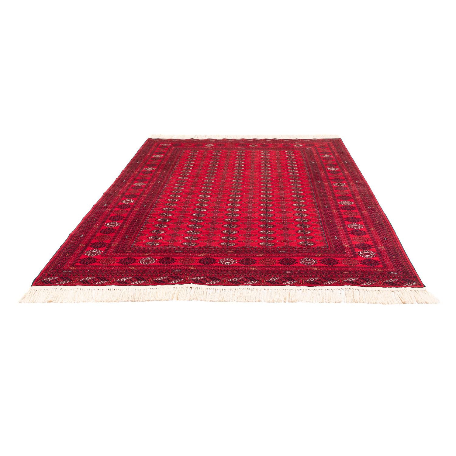 Alfombra afgana - Bukhara - 282 x 200 cm - rojo