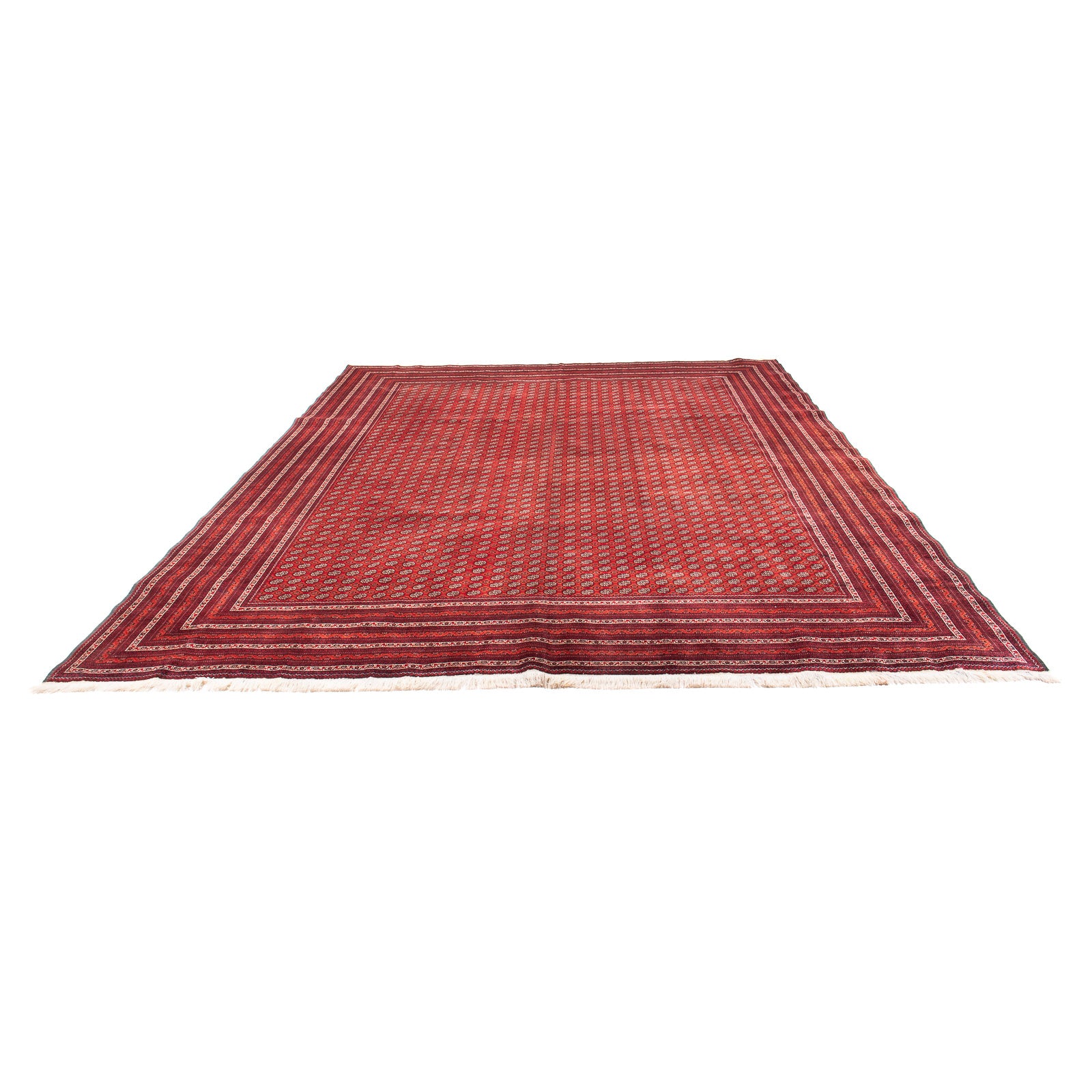 Alfombra afgana - Bukhara - 375 x 300 cm - rojo