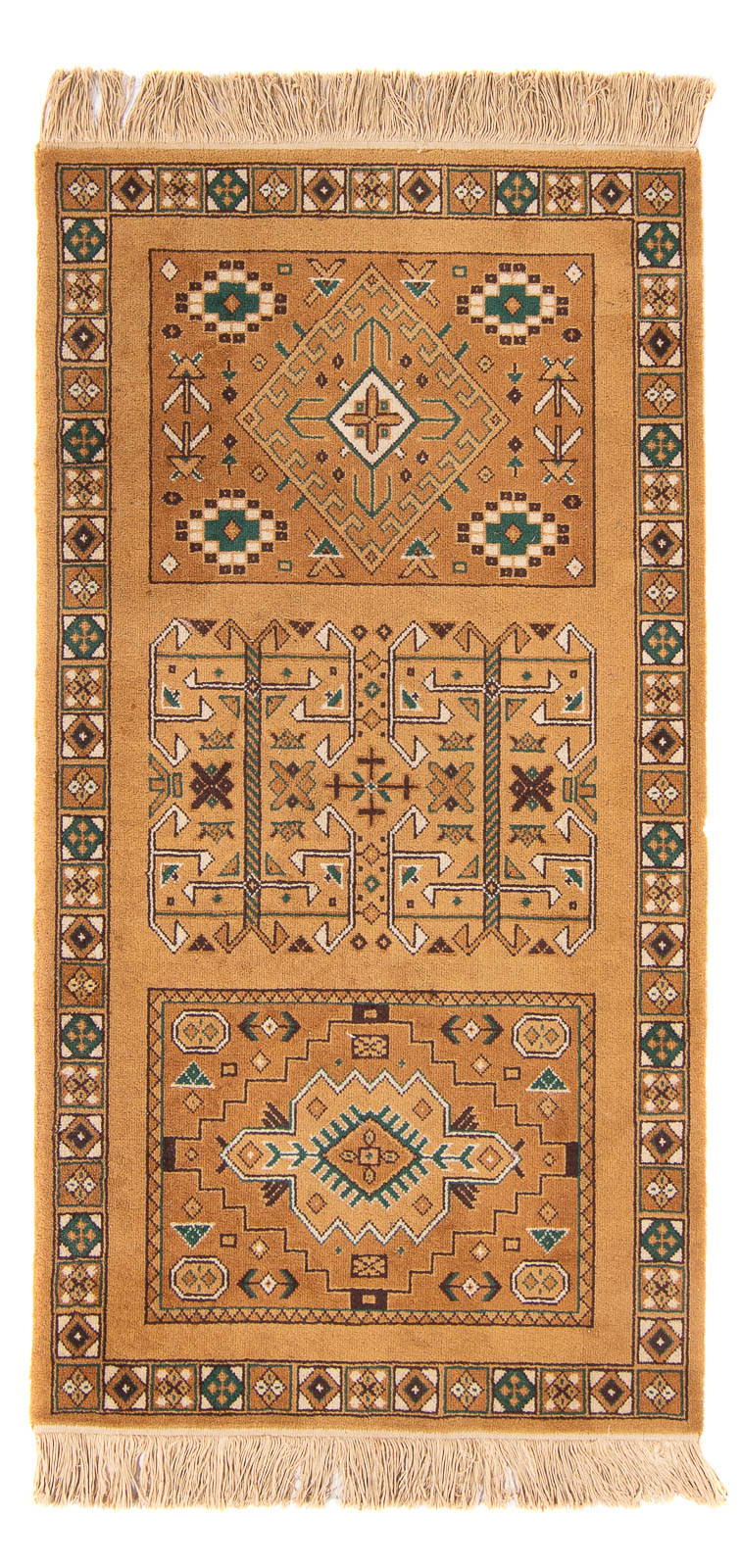 Alfombra oriental - 155 x 80 cm - multicolor