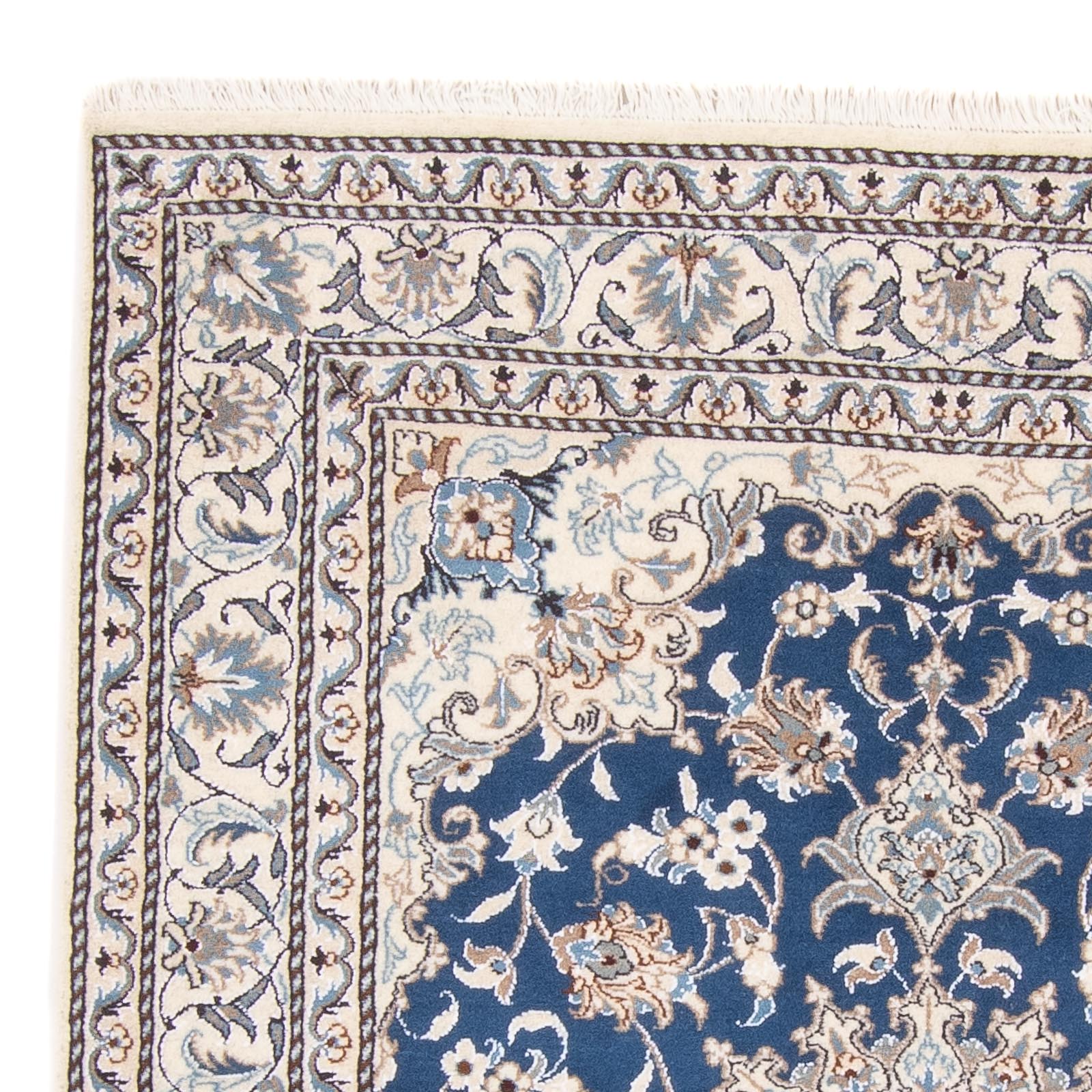 Alfombra Persa - Nain - Real - 190 x 149 cm - azul