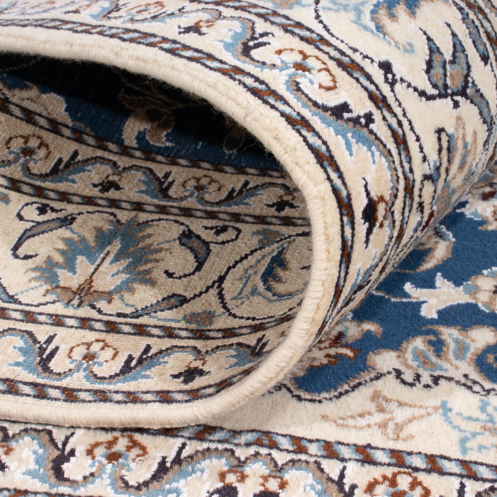 Alfombra Persa - Nain - Real - 190 x 149 cm - azul