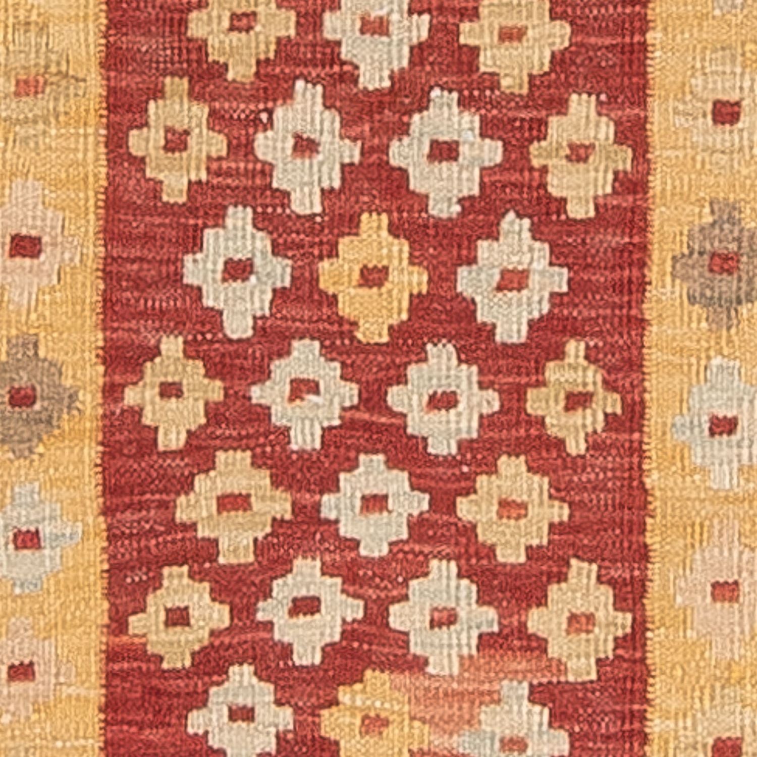 Alfombra de pasillo Alfombra Kelim - Splash - 197 x 71 cm - multicolor