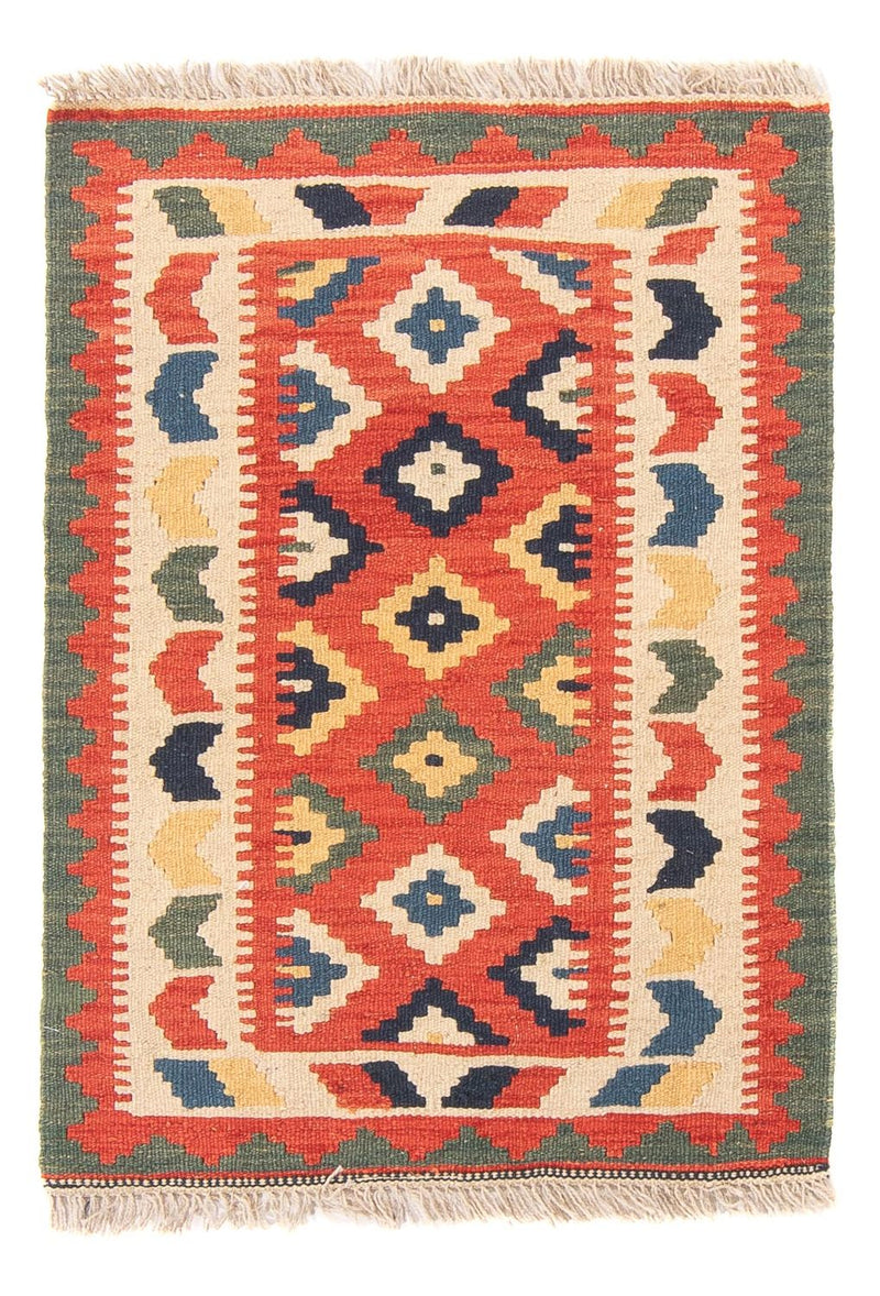Alfombra Kelim - Oriental - 97 x 66 cm - rojo
