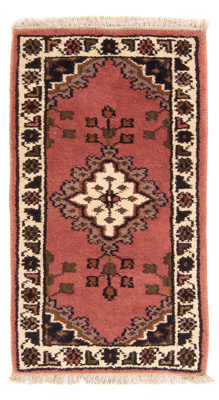 Alfombra oriental - Indus - 120 x 60 cm - salmón