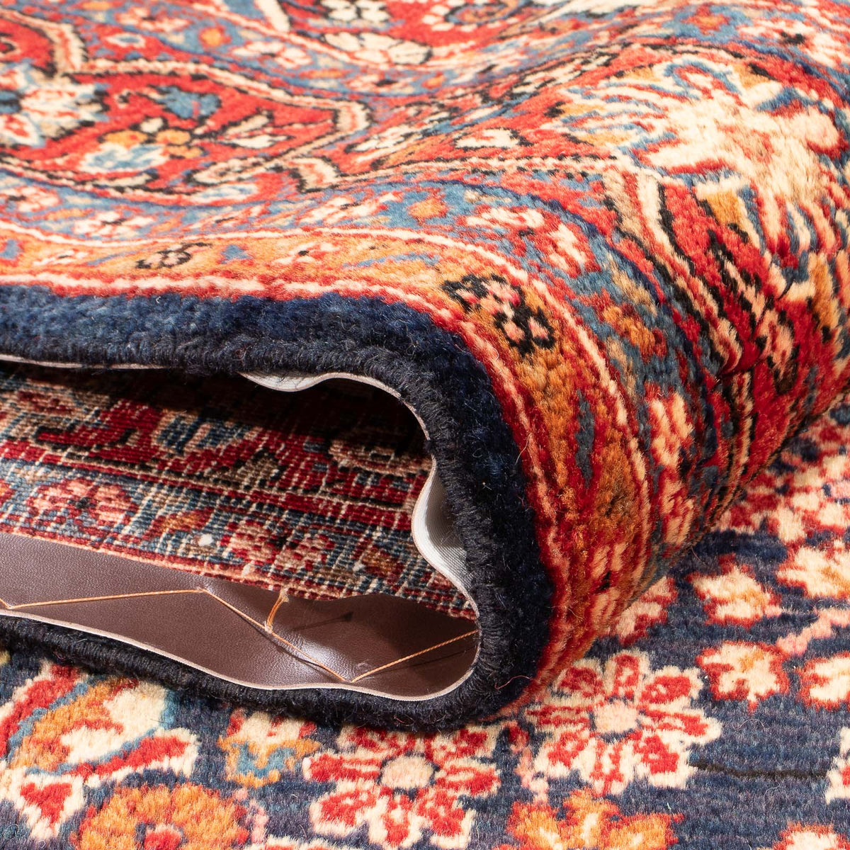 Alfombra persa - Nómada - 264 x 134 cm - azul oscuro