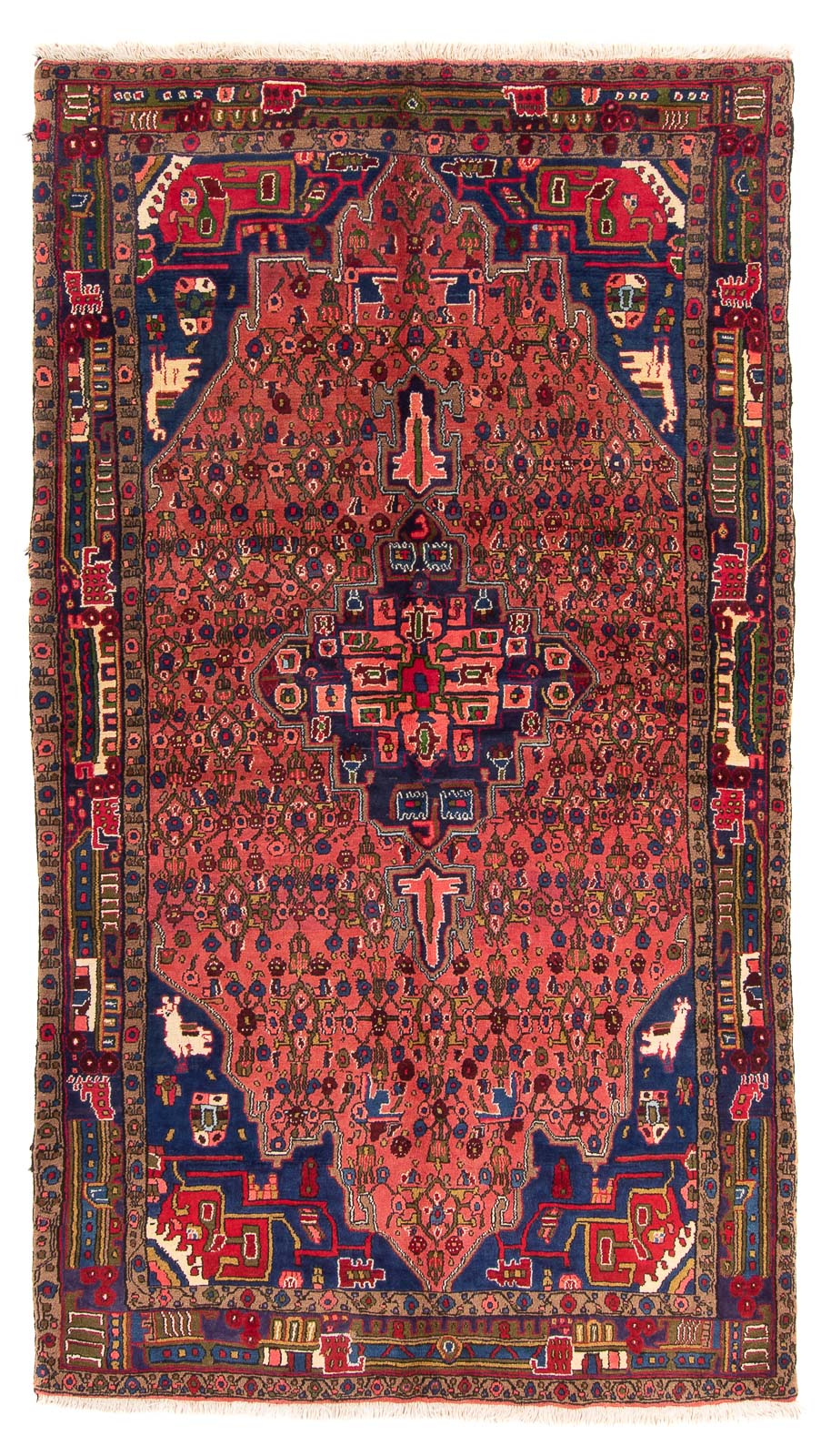Alfombra persa - Nómada - 255 x 150 cm - rojo