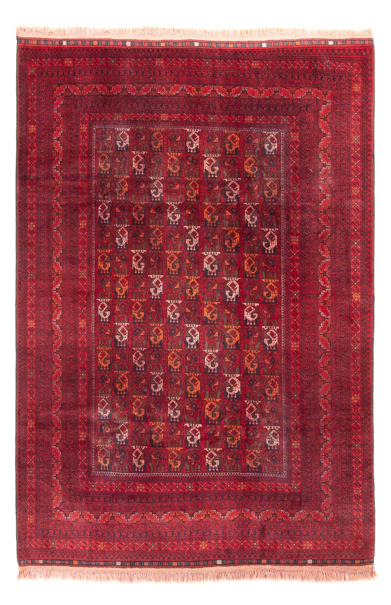 Alfombra afgana - 293 x 202 cm - rojo