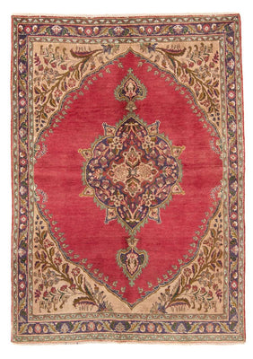 Alfombra persa - Tabriz - 203 x 145 cm - rojo
