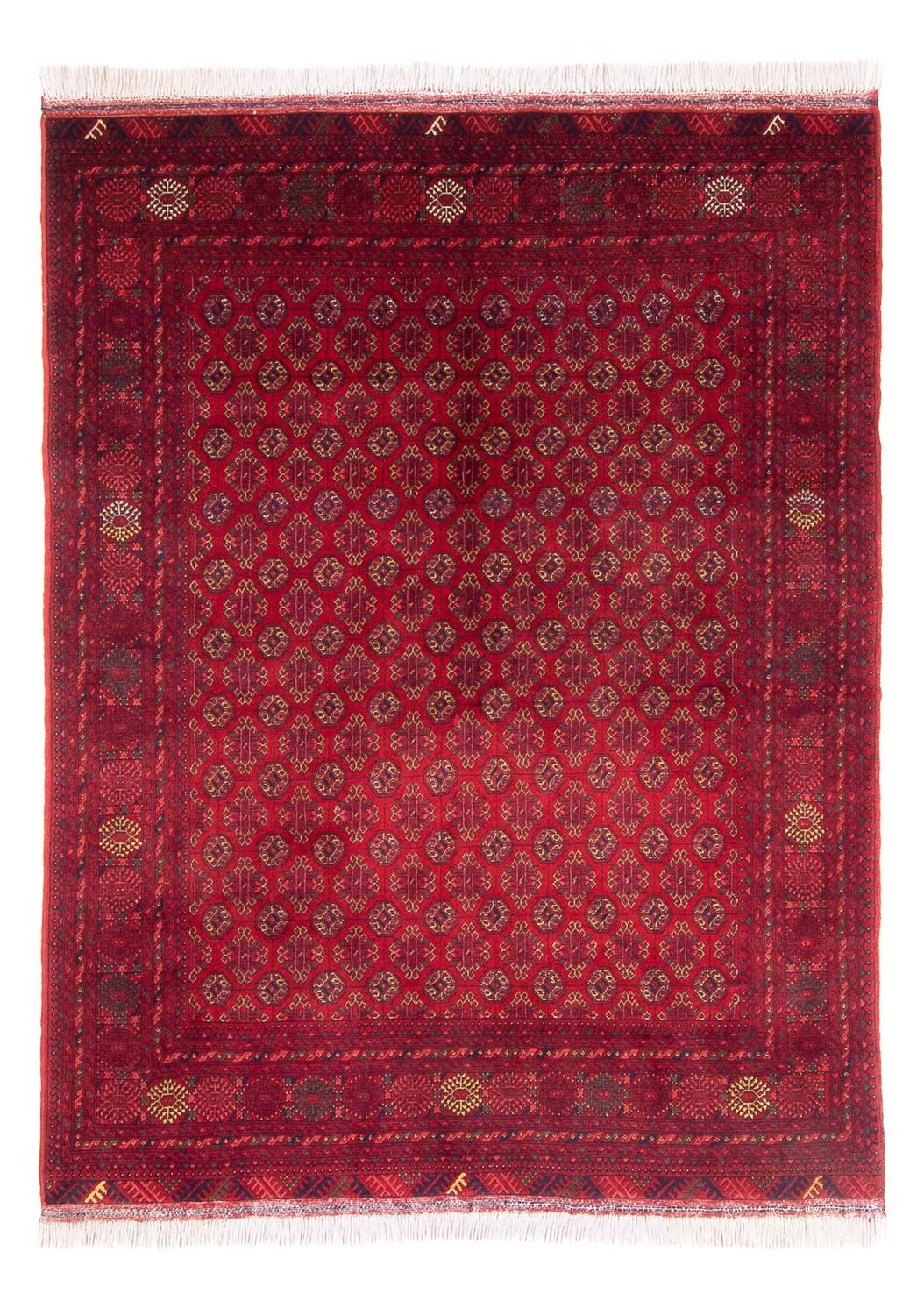 Alfombra afgana - 193 x 148 cm - rojo