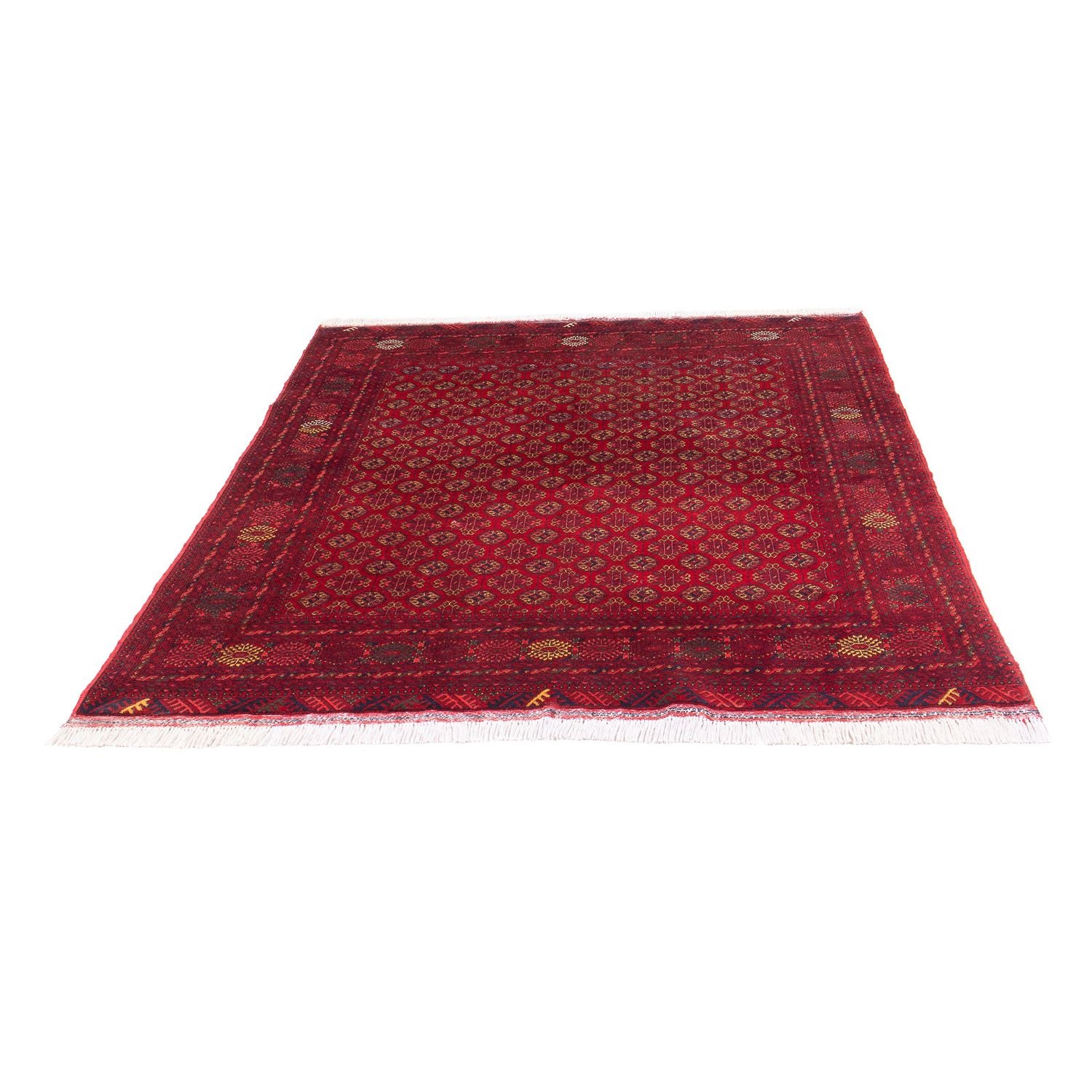 Alfombra afgana - 193 x 148 cm - rojo