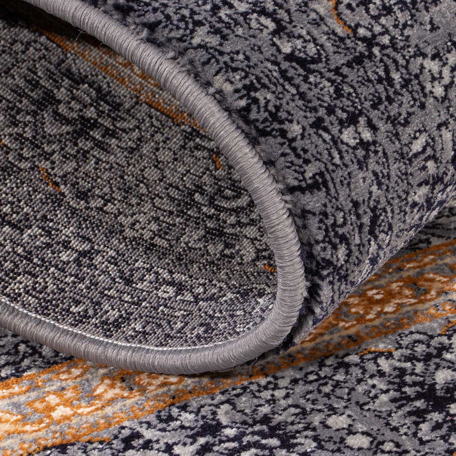 Alfombra tejida oriental - 150 x 100 cm - gris