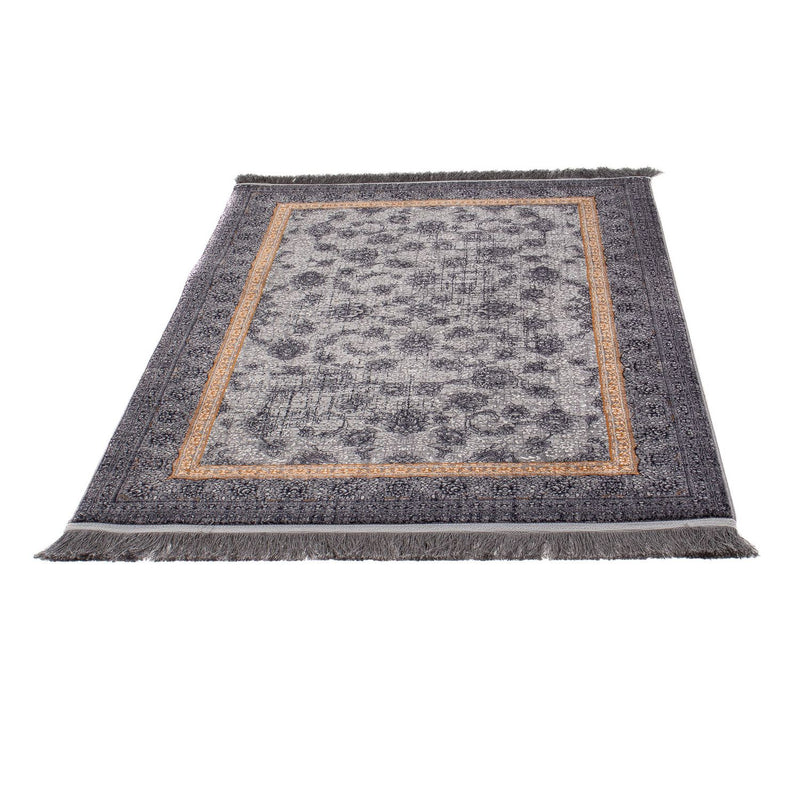 Alfombra tejida oriental - 150 x 100 cm - gris