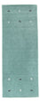 Alfombra de pasillo Alfombra Gabbeh - Softy - 200 x 75 cm - azul claro