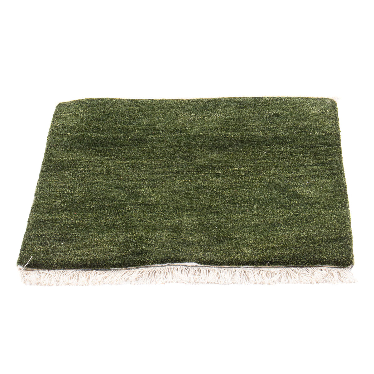 Alfombra Gabbeh - Indus cuadrado  - 54 x 51 cm - verde