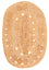 Alfombra de sisal oval  - 91 x 61 cm - natural