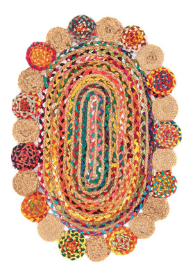 Alfombra de yute - 200 x 140 cm - natural