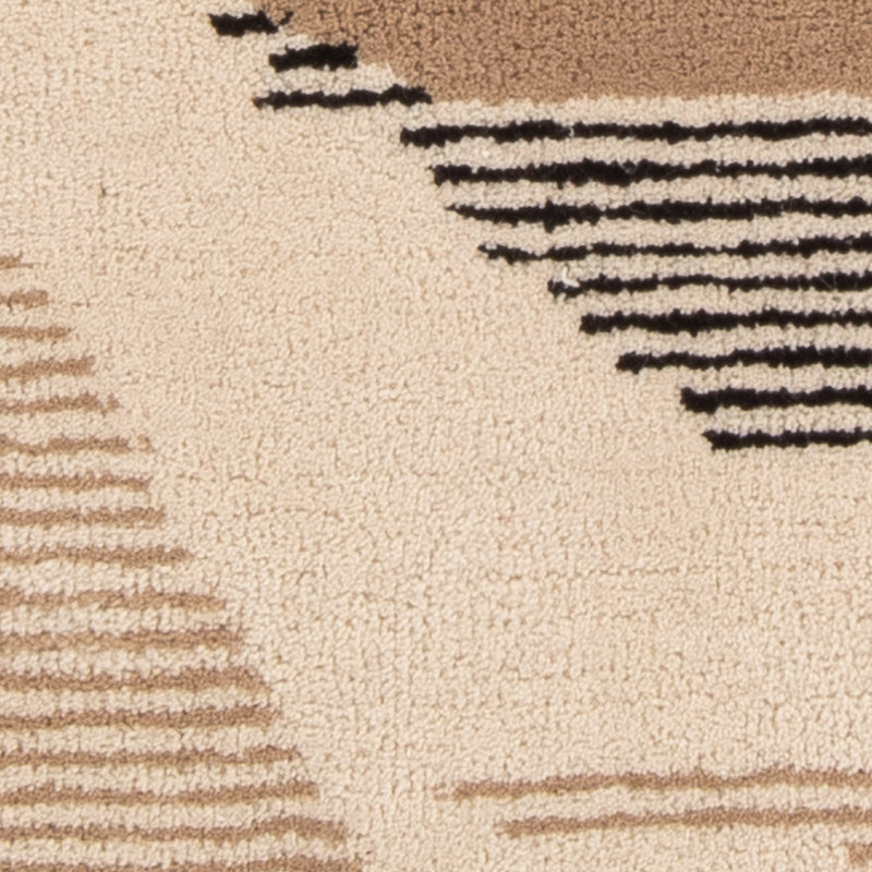 Alfombra de lana - 90 x 60 cm - beige