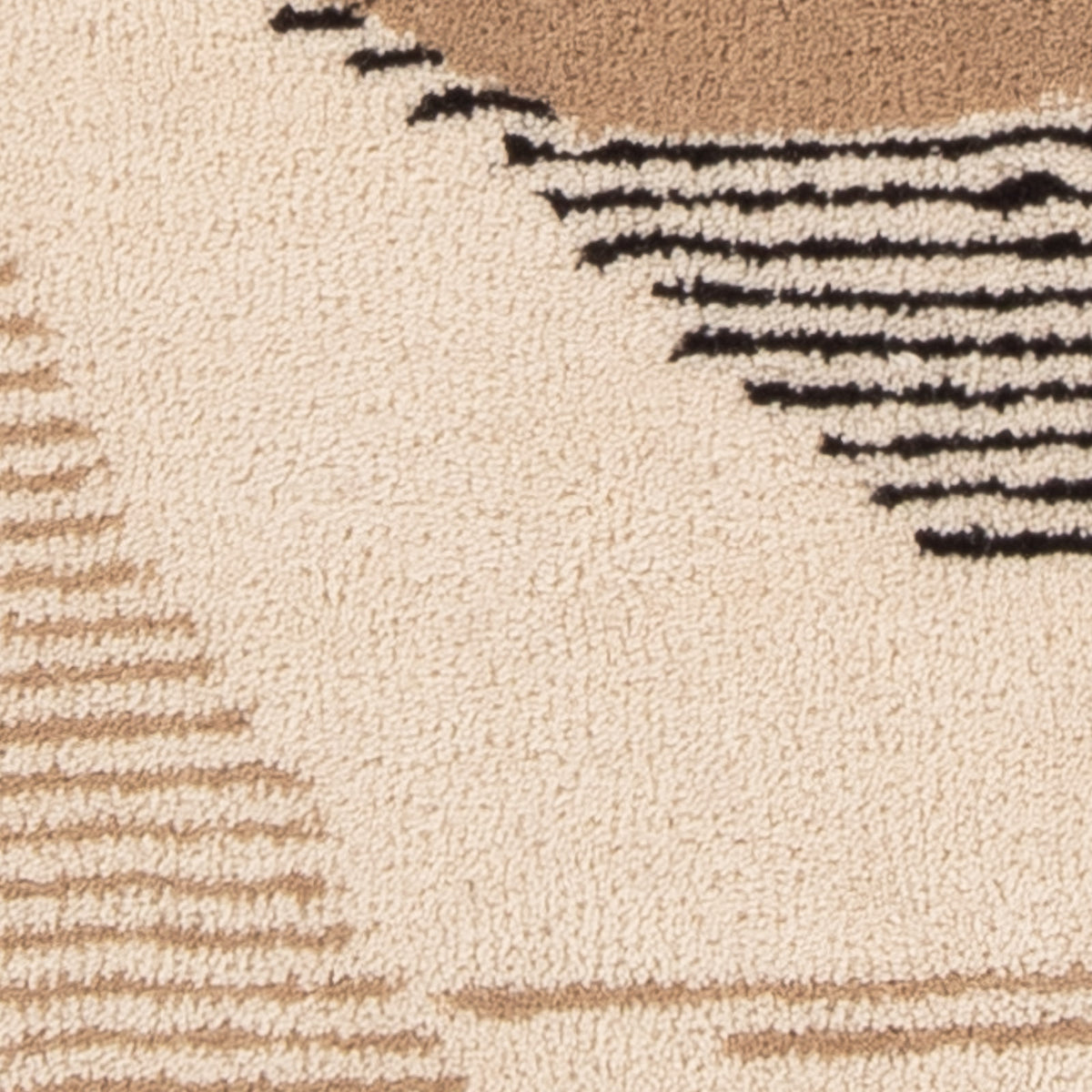 Alfombra de lana - 90 x 60 cm - beige