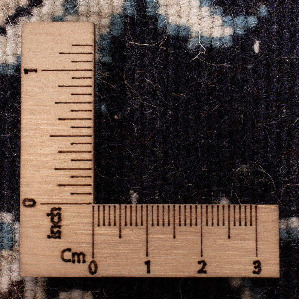 Alfombra persa - Nain - 130 x 70 cm - azul oscuro