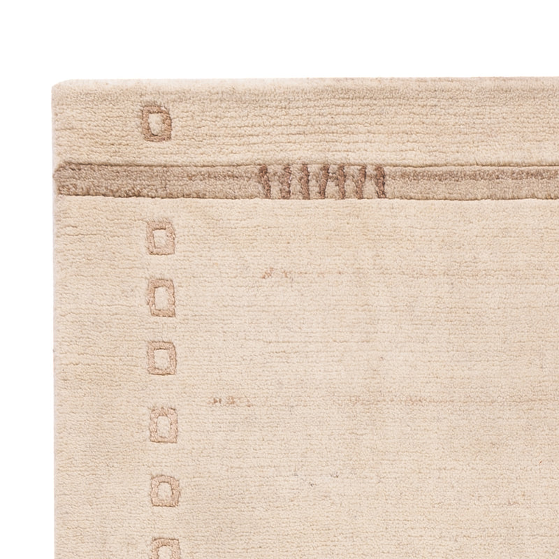 Alfombra de pasillo Alfombra de Nepal - 155 x 91 cm - crema