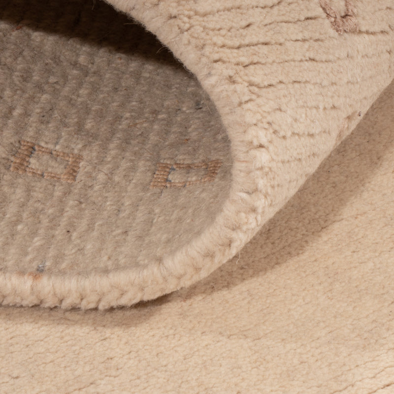 Alfombra de pasillo Alfombra de Nepal - 155 x 91 cm - crema