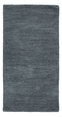 Alfombra de lana - 143 x 72 cm - azul petróleo