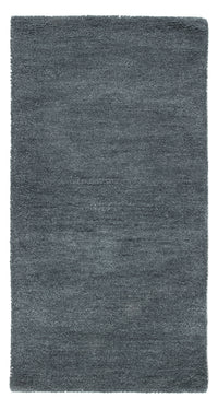 Alfombra de lana - 143 x 72 cm - azul petróleo