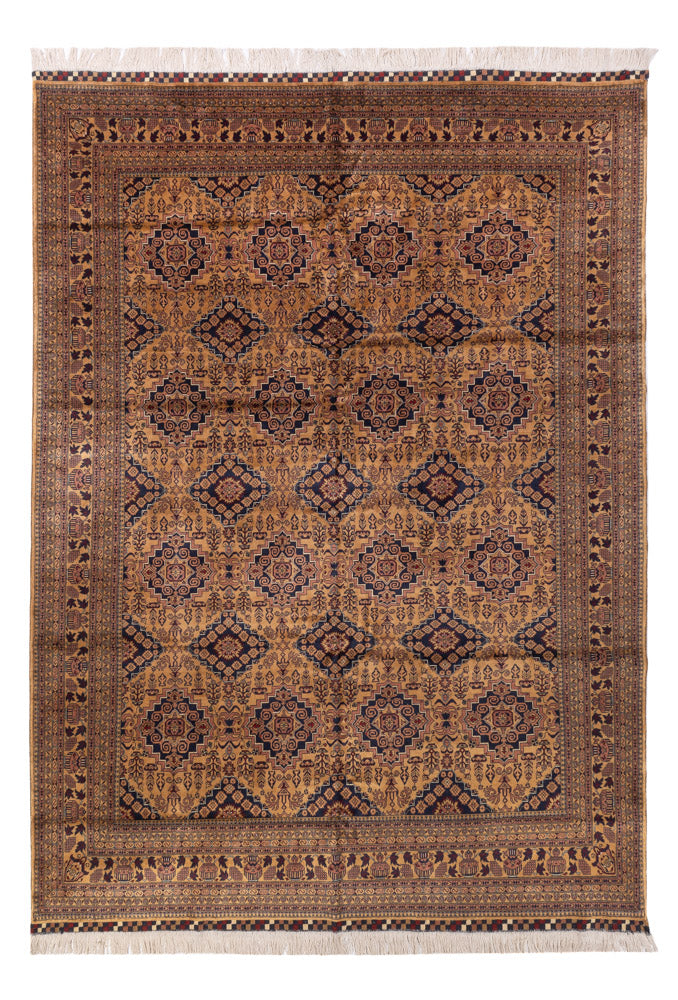 Alfombra afgana - Bukhara - 344 x 246 cm - beige oscuro