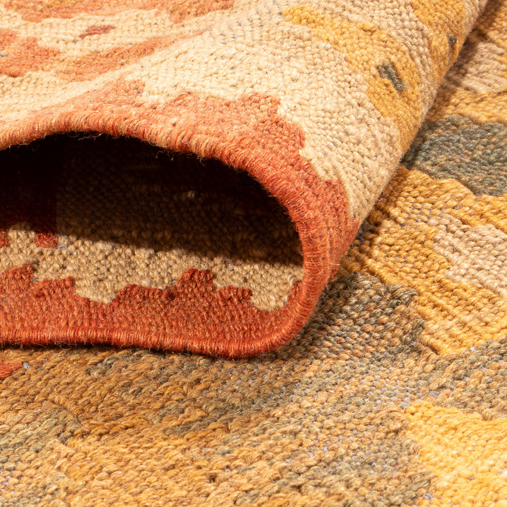 Alfombra de pasillo Alfombra Kelim - Splash - 315 x 95 cm - multicolor