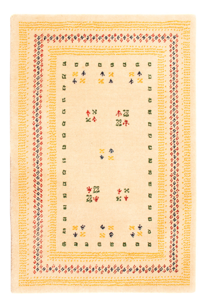 Alfombra Gabbeh - Loribaft Softy - 90 x 60 cm - beige