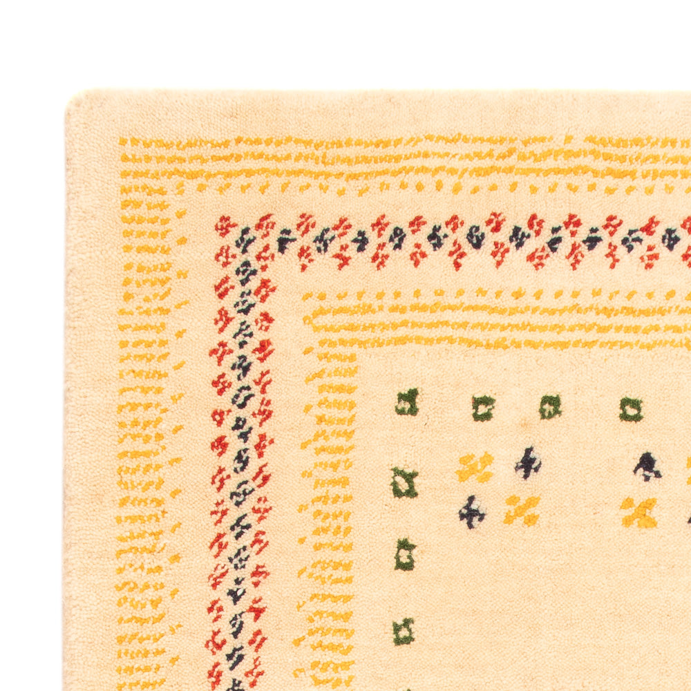 Alfombra Gabbeh - Loribaft Softy - 90 x 60 cm - beige