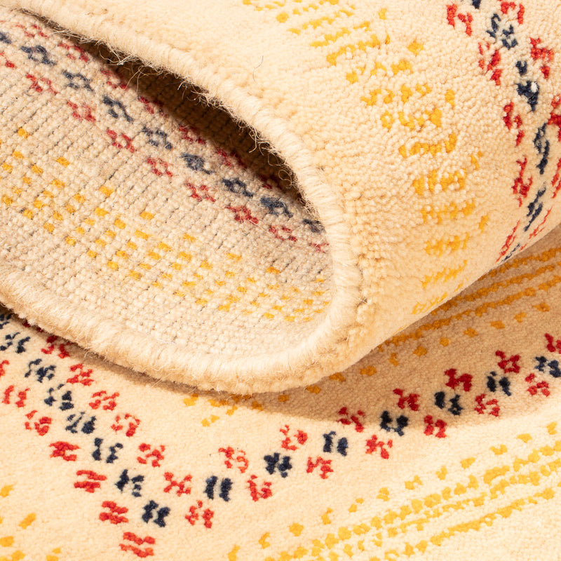 Alfombra Gabbeh - Loribaft Softy - 90 x 60 cm - beige