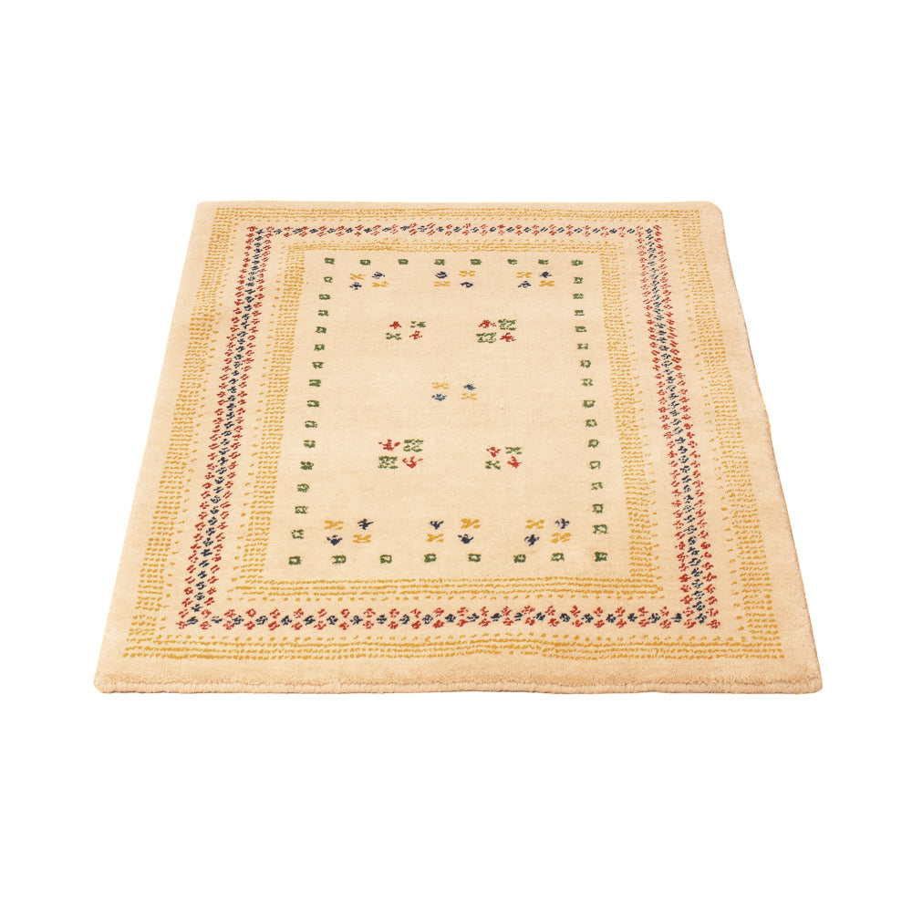 Alfombra Gabbeh - Loribaft Softy - 90 x 60 cm - beige