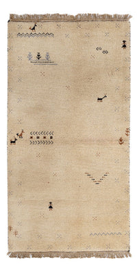 Alfombra Gabbeh - Indus - 160 x 90 cm - beige