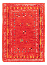 Alfombra Gabbeh - Loribaft Softy - 90 x 60 cm - rojo