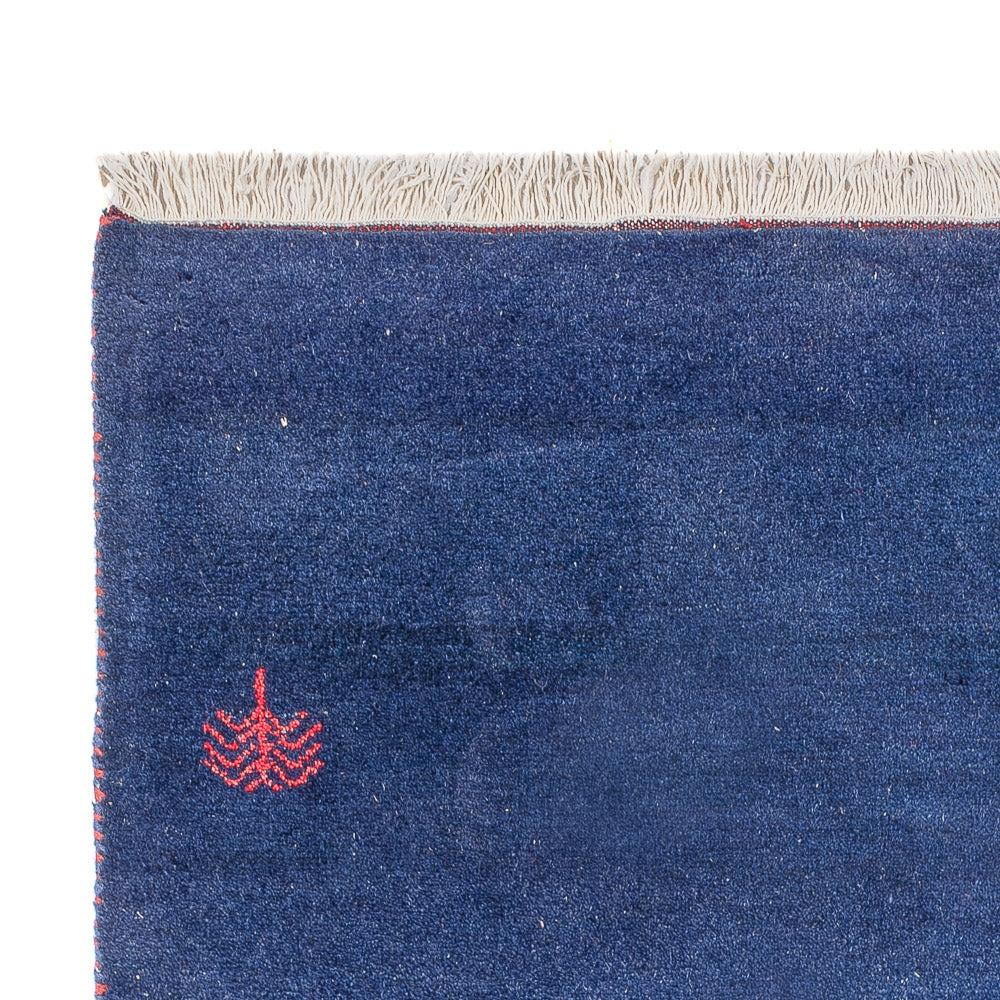 Alfombra Gabbeh - Indus - 180 x 120 cm - azul oscuro