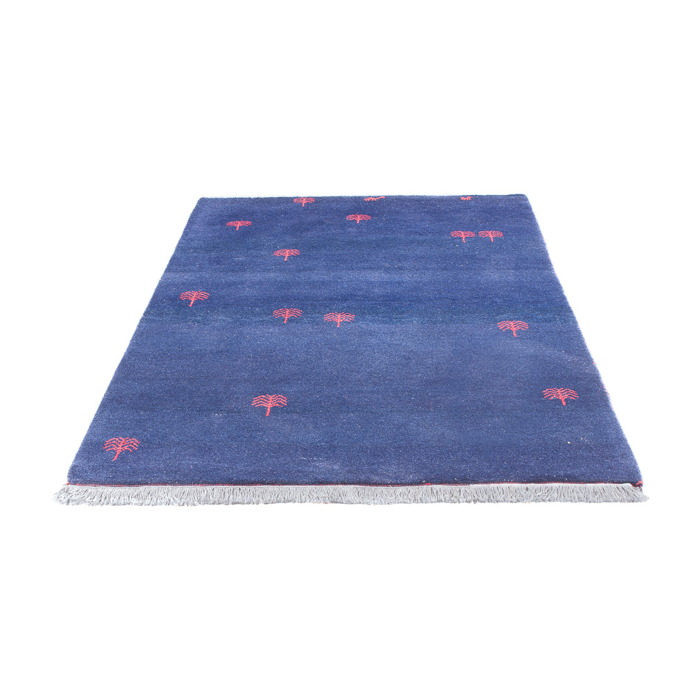 Alfombra Gabbeh - Indus - 180 x 120 cm - azul oscuro