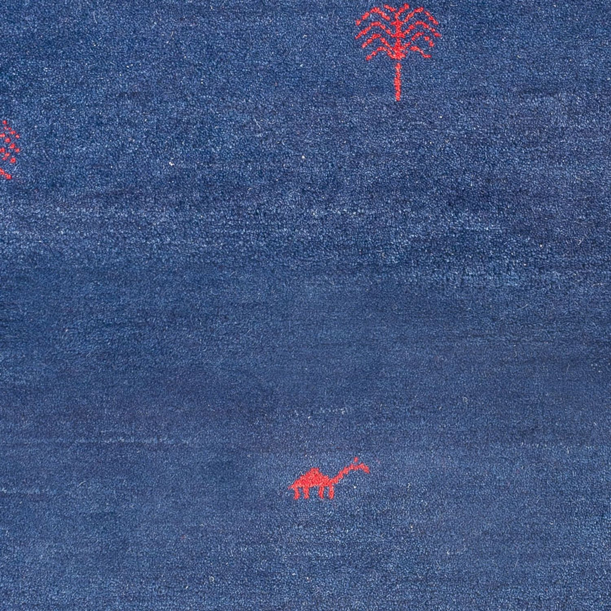 Alfombra Gabbeh - Indus - 180 x 120 cm - azul oscuro