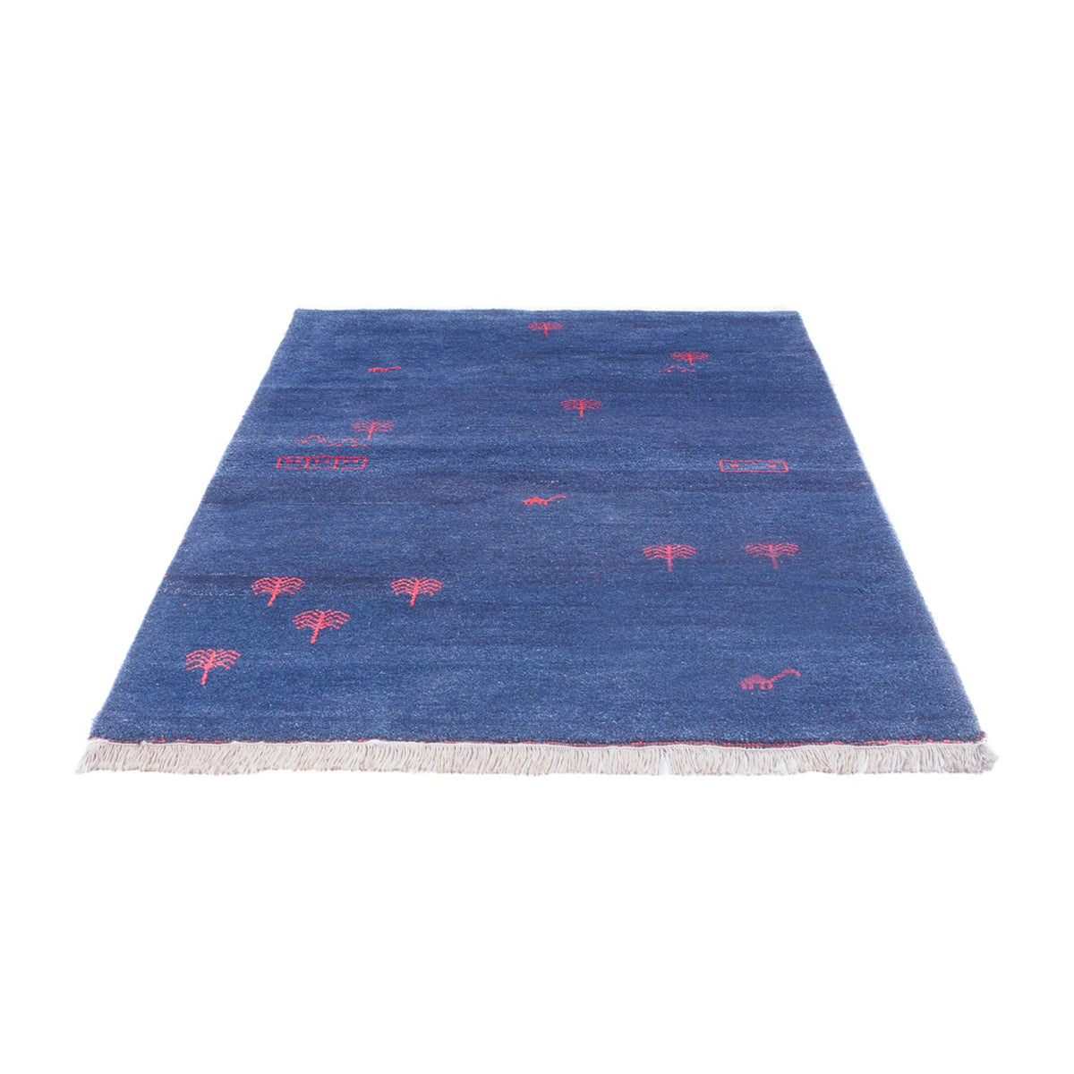 Alfombra Gabbeh - Indus - 180 x 120 cm - azul oscuro