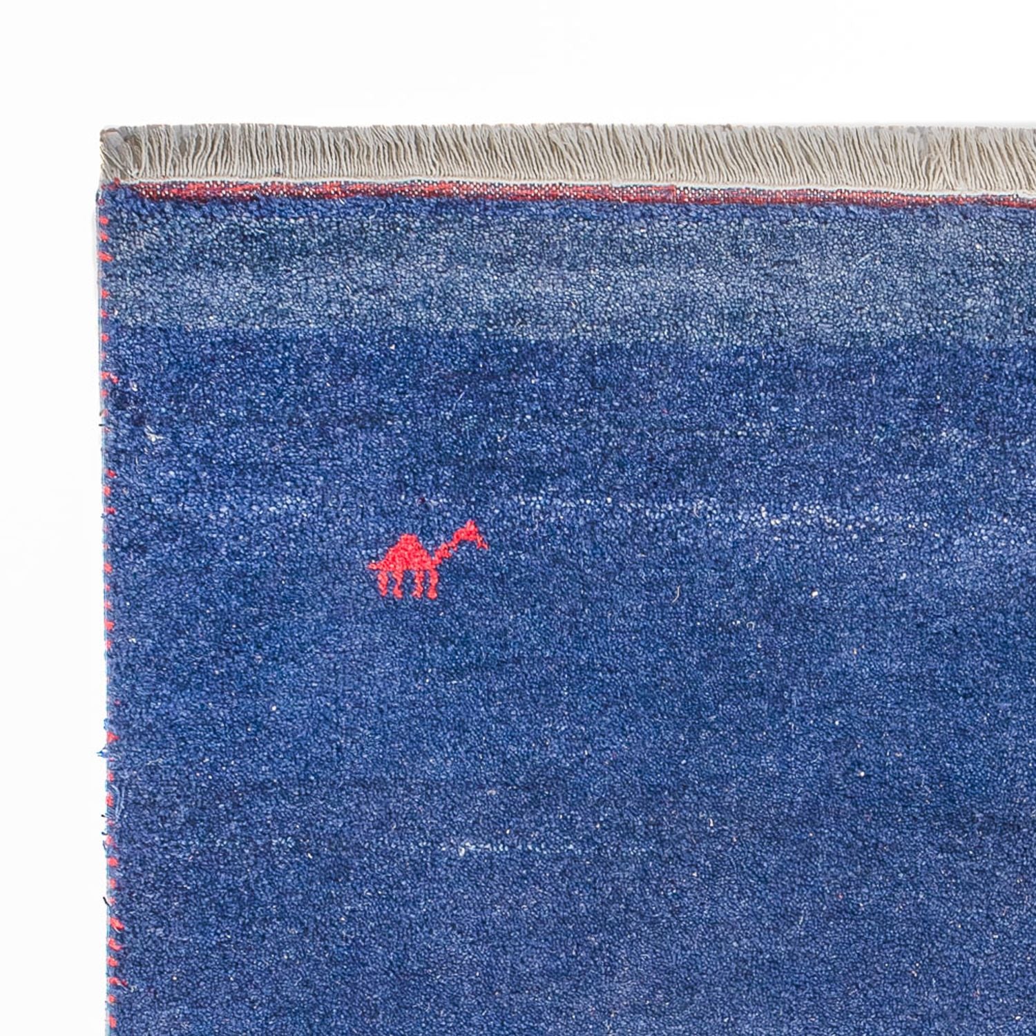Alfombra Gabbeh - Indus - 180 x 120 cm - azul oscuro