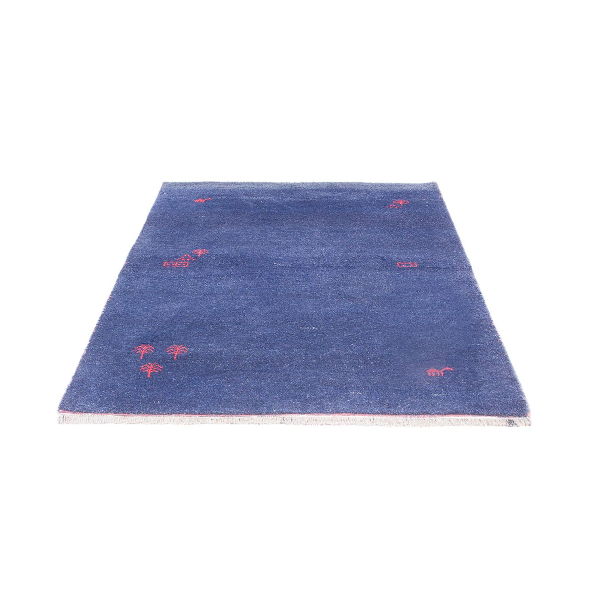 Alfombra Gabbeh - Indus - 180 x 120 cm - azul oscuro
