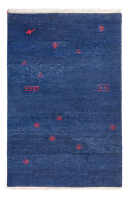 Alfombra Gabbeh - Indus - 180 x 120 cm - azul oscuro
