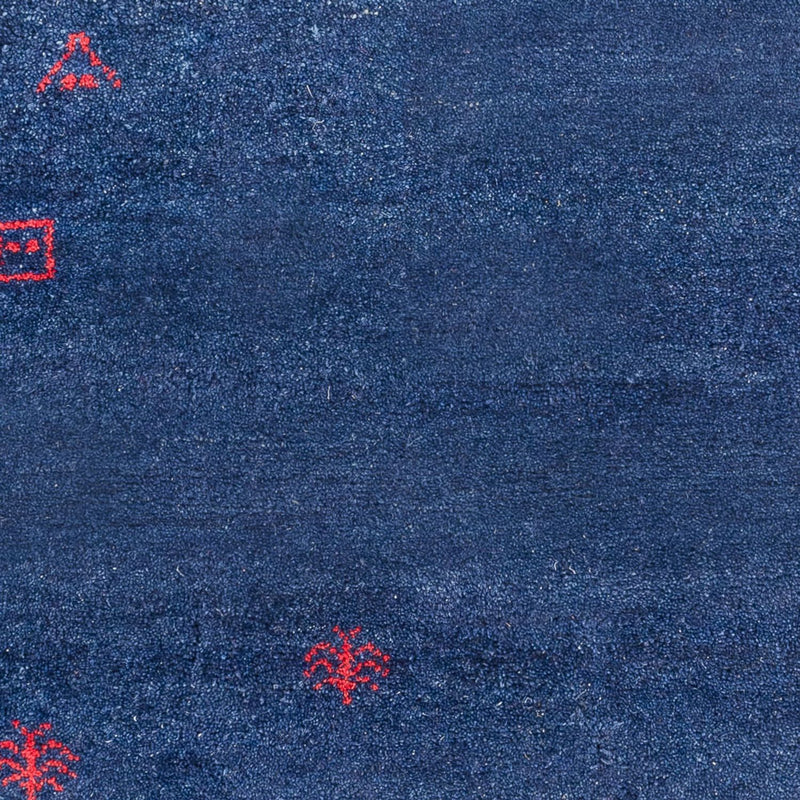 Alfombra Gabbeh - Indus - 180 x 120 cm - azul oscuro