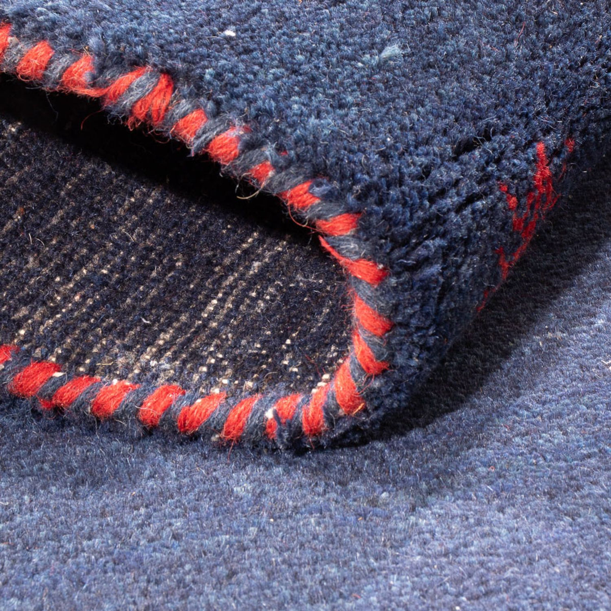 Alfombra Gabbeh - Indus - 180 x 120 cm - azul oscuro