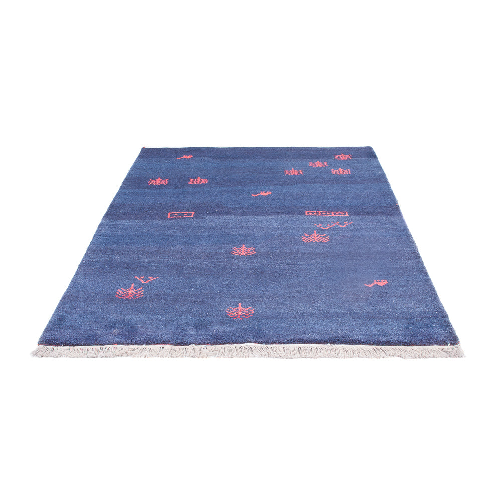 Alfombra Gabbeh - Indus - 180 x 120 cm - azul oscuro